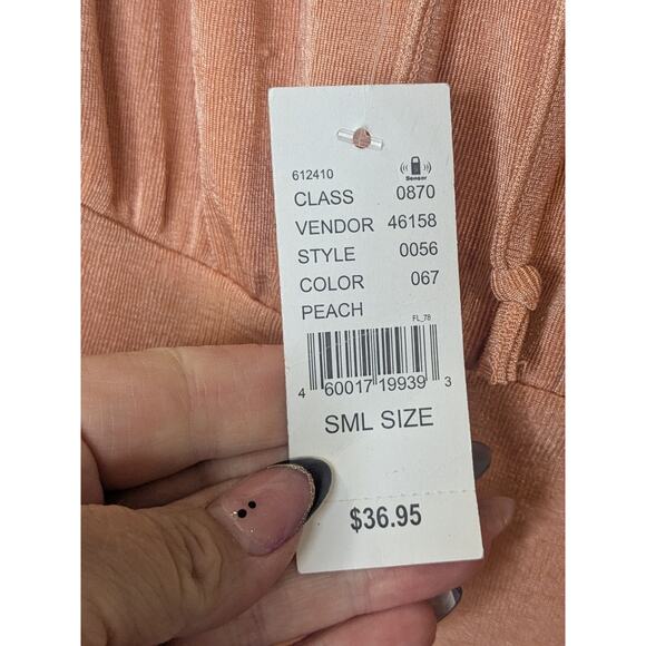 PACSUN Kendall & Kylie Peach Mini Spaghetti Strap Slip Dress Women Size Small - Picture 6 of 9